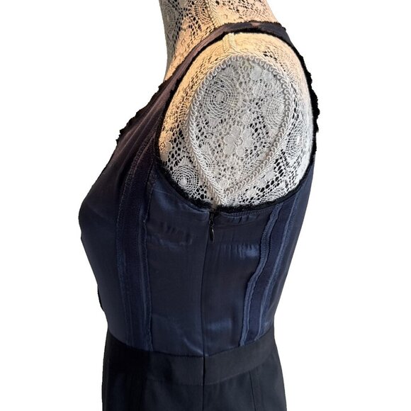 Banana Republic Size 4 Pencil Dress Length 36” silk &Wool-‎ Poly Spandex ZIP - Picture 7 of 16